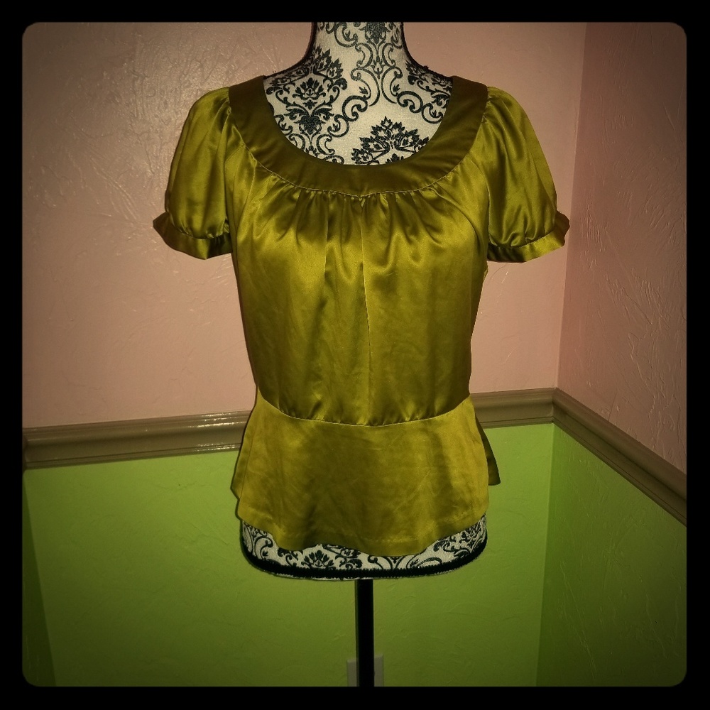 The Limited Green Blouse